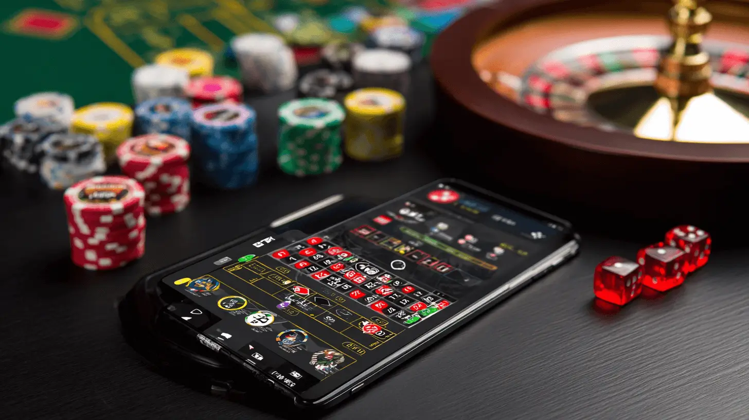 222BDF mobile casino app interface